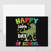 100日目の学校 ティラノサウルス 100日目の学校 招待状 (正面/裏面)