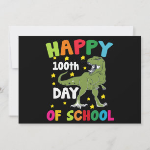 100日目の学校 ティラノサウルス 100日目の学校 招待状