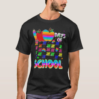 100日目の学校 ポッピン ハッピー 100日目 学校 Tシャツ