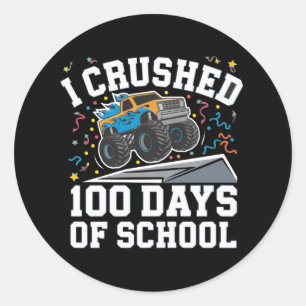 100日目の学校 モンスタートラック 100日目の学校 ラウンドシール