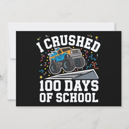 100日目の学校 モンスタートラック 100日目の学校 招待状 (正面)