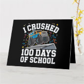 100日目の学校 モンスタートラック 100日目 学校 カード (黄色い花)