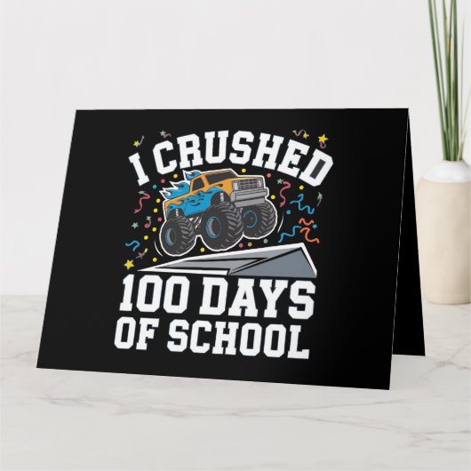 100日目の学校 モンスタートラック 100日目 学校 カード (正面)