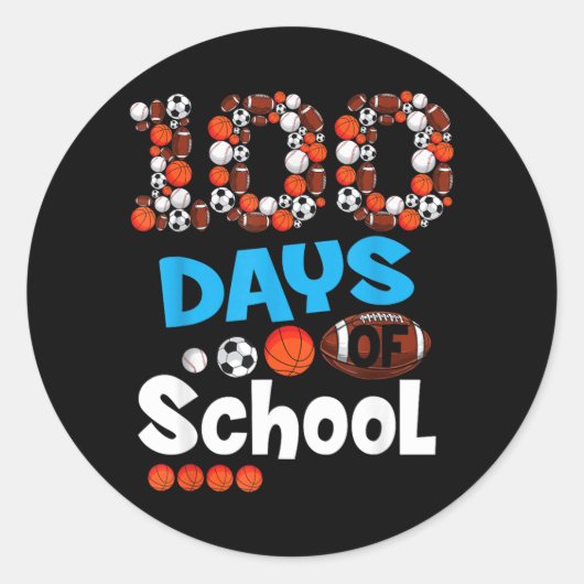 100日目の学校 ラウンドシール (正面)