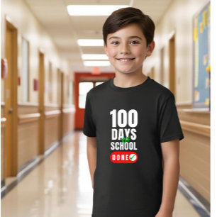 100日目の学校:レベル100達成 Tシャツ
