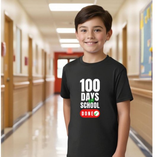 100日目の学校:レベル100達成 Tシャツ