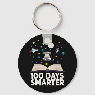100日目の学校 100日目を迎えた賢い子 ブックカバー 宇宙 キーホルダー