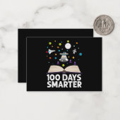 100日目の学校 100日目を迎えた賢い子 ブックカバー 宇宙 ノートカード (正面/裏面インサイチュ)