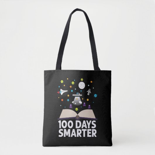 100日目の学校 100日賢くなった本 スペース トートバッグ (正面)