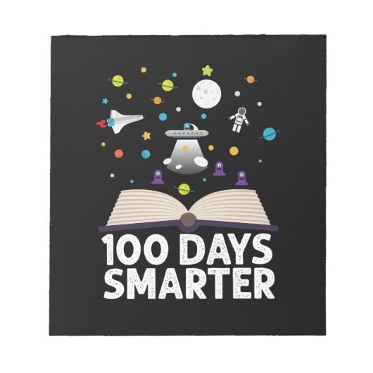 100日目の学校 100日賢くなった本 スペース ノートパッド (正面)