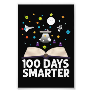 100日目の学校 100日賢くなった スペースの本 フォトプリント