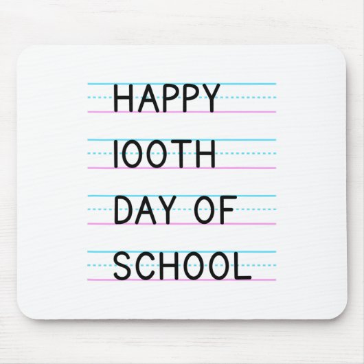 100日目の学校 100日間学校 1 マウスパッド (正面)