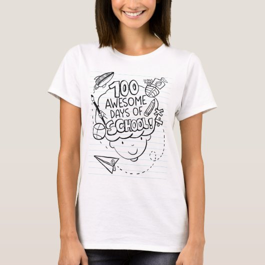 100日目の学校 Tシャツ (正面)