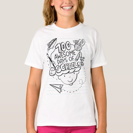 100日目の学校 Tシャツ (正面)
