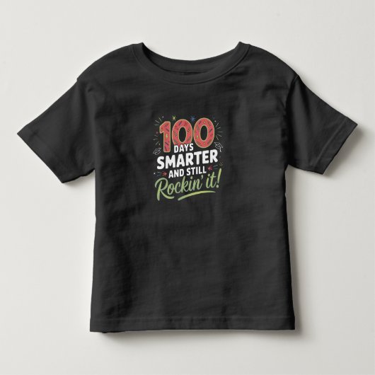 100日目の学校Tシャツ トドラーTシャツ (正面)