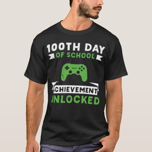 100日目の学歴の解除先生a tシャツ (正面)