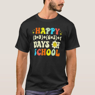 100日目の数学教師 数学の公式 100日おめでとう Tシャツ