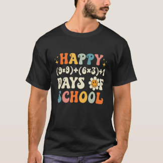 100日目の数学教師 数学の公式 100日おめでとう Tシャツ