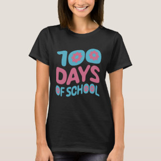 100日目の登校お祝い 先生 学校 学校の子供たち Tシャツ