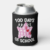 100日目の登校アルファベット 100日目担任  缶クーラー (缶正面)