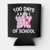 100日目の登校アルファベット 100日目担任  缶クーラー (正面)