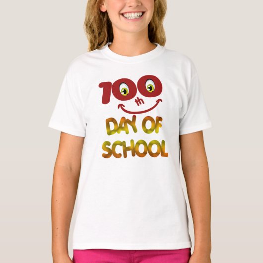 100日目の登校日  Tシャツ (正面)