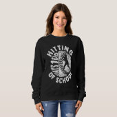 100日目の登校記念 野球 百日祭 先生用 スウェットシャツ (正面フル)