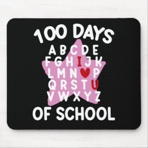 100日目の登校 アルファベット 100日目の先生 マウスパッド