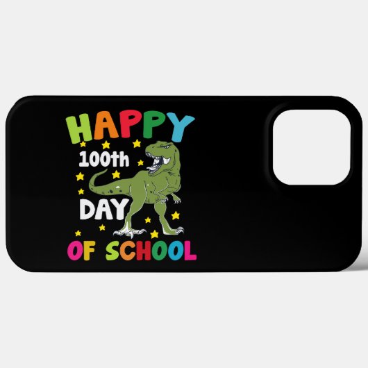 100日目の登校 ティラノサウルス 100日目の学校 Case-Mate iPhoneケース (裏面 (横))