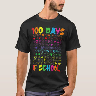 100日目の登校 先生 生徒 ボーイズ ガールズ Tシャツ