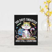 100日目の装おもしろい着先生&;学生100 D カード (黄色い花)