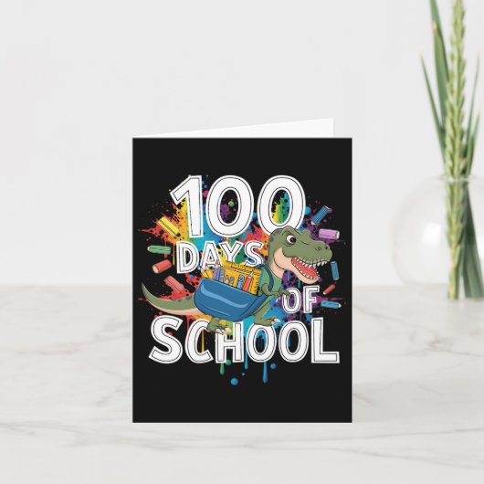 100日目の装おもしろい着先生&;学生100 D カード (正面)