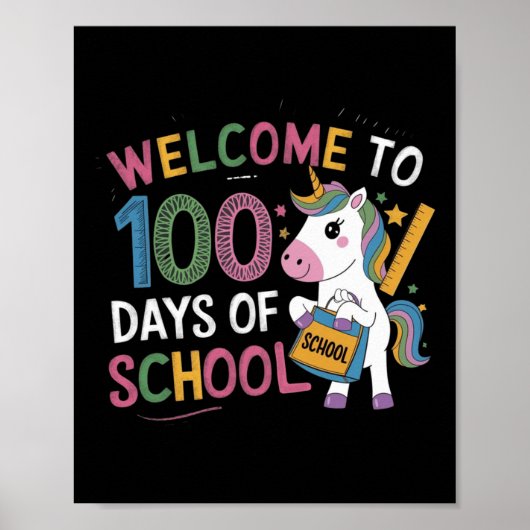 100日目の装おもしろい着先生&;学生100 D ポスター (正面)