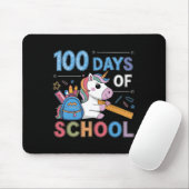 100日目の装おもしろい着先生&;学生100 D マウスパッド (マウス)