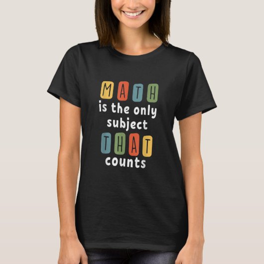 100日目は数学しかない Tシャツ (正面)