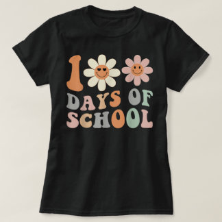 100日目を迎えたお祝いに ハッピーバースデー 学校の先生 女子 Tシャツ