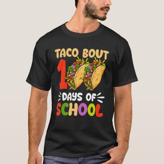 100日目タコ学校の日100人の先生キ Tシャツ (正面)