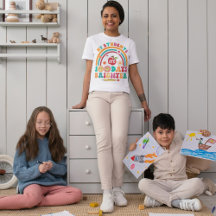 100日目ティー |前向き先生Tシャツ