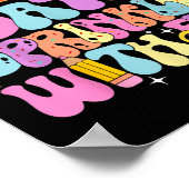 100日目ドーナツ100人の日が振りかける ポスター (角)