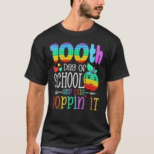 100日目ポップ・アートのとSchoの100日 Tシャツ (正面)