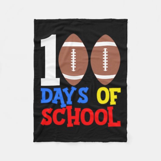 100日目100日スポーツ学校 フリースブランケット (正面)