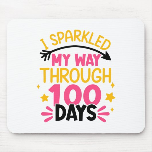 100日目 私の100日間の輝き スクールカジュアル マウスパッド (正面)