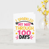 100日目Scの100日を通り抜けた カード (黄色い花)