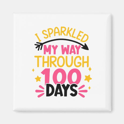 100日目Scの100日を通り抜けた マグネット (正面)