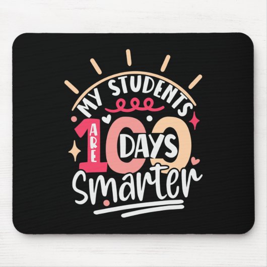 100日私の生徒は100日 頭が切れる マウスパッド (正面)