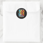 100日私の生徒は100日 頭が切れる ラウンドシール (バッグ)