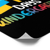 100日積み上げた幼稚園建物ブロ ポスター (角)