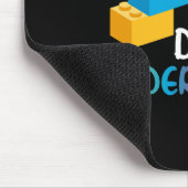 100日積み上げた幼稚園建物ブロ マウスパッド (コーナー)