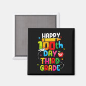 100日第3回ハッピー100日の学校先生 マグネット (正面/裏面)