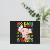 100日素晴らしのアキソロトル100日目 ポストカード (スタンド正面)